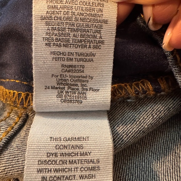 Free People classic Blue Distressed Women's skinny Jeans - Picture 9 of 9